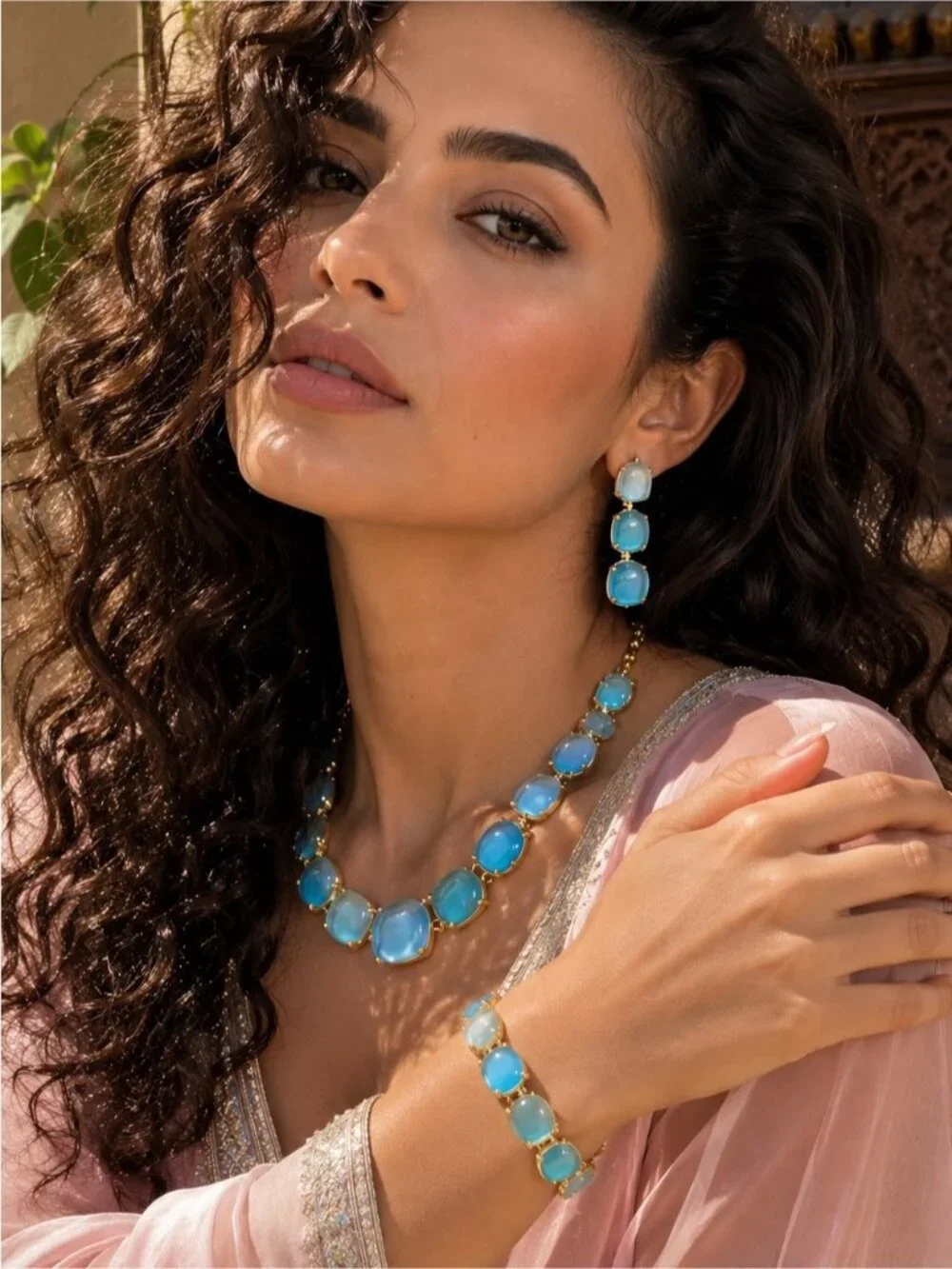 Elegant Statement Necklace & Earring Set